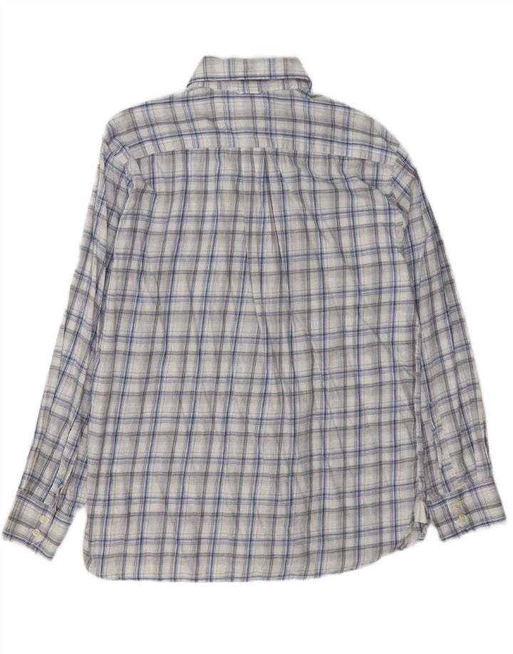 TOMMY HILFIGER Mens Grant Fit Shirt Large Blue Check Cotton