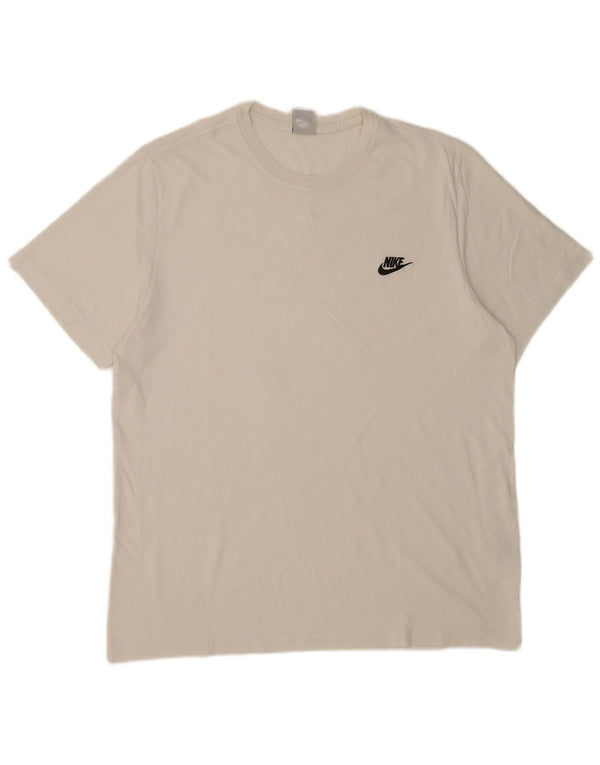 T-shirt da uomo Nike Top XL in cotone bianco