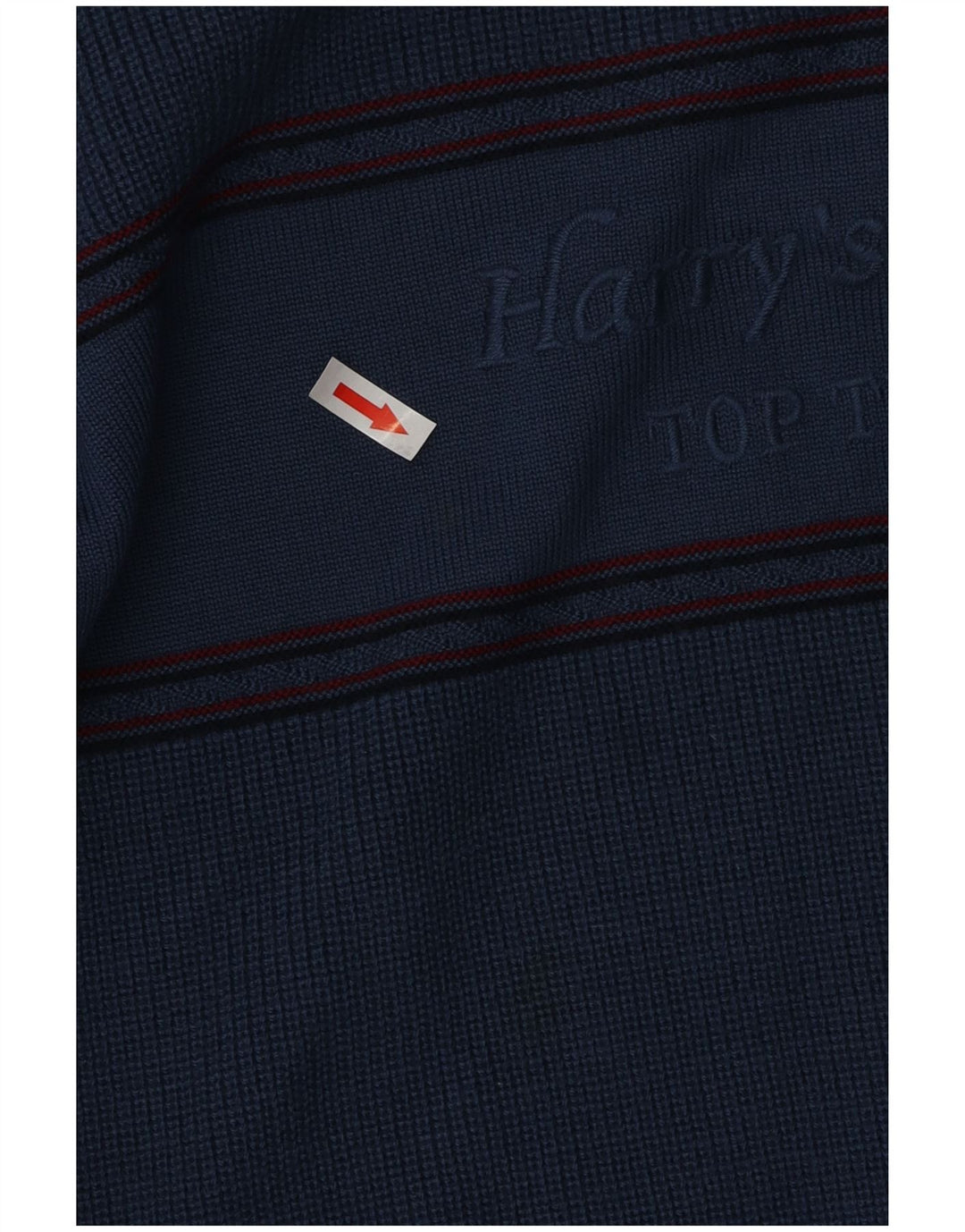 Maglione maglione girocollo con grafica da uomo VINTAGE XL lana blu