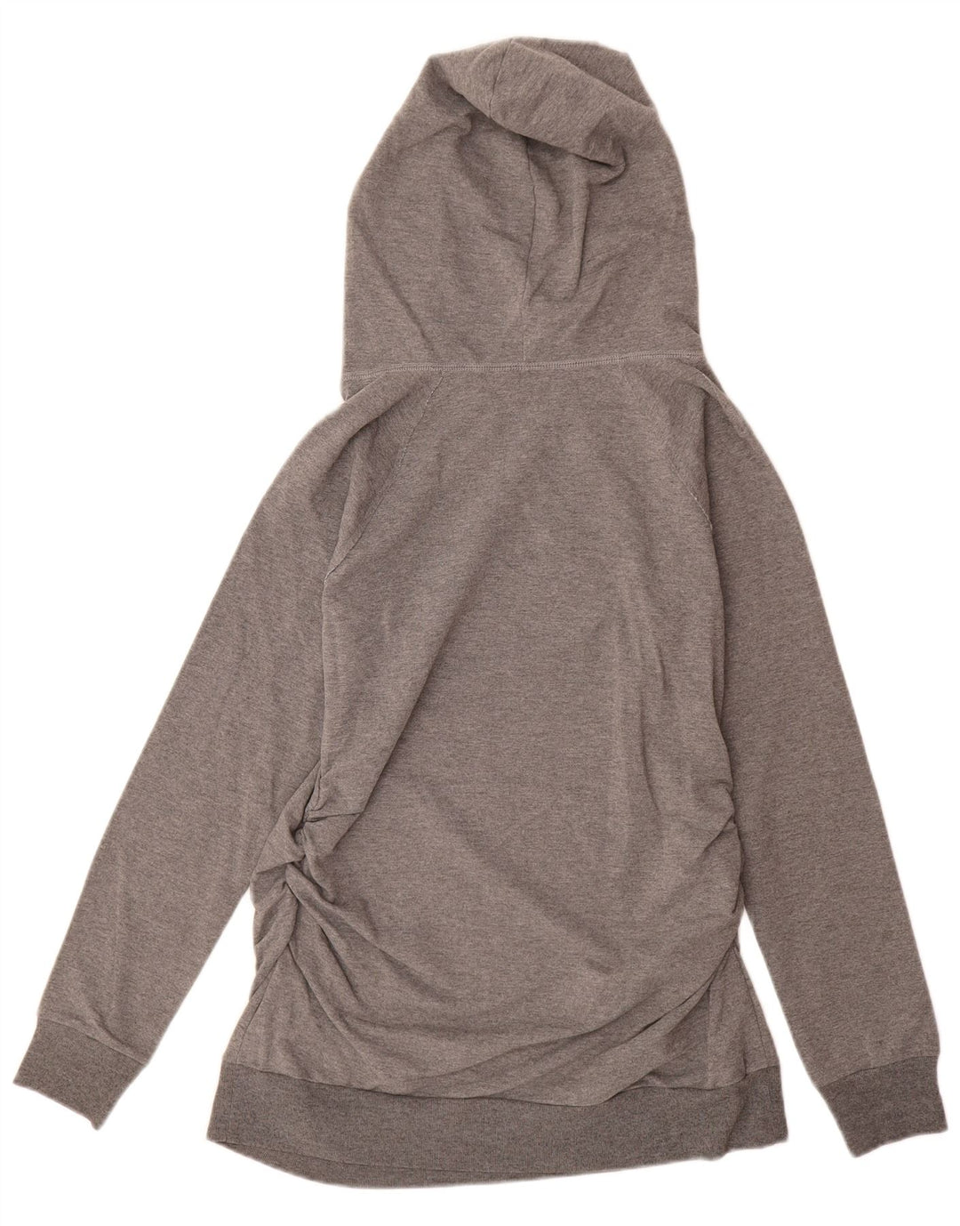 CONVERSE Felpa con cappuccio grafica da donna UK 14 Large Grigio Cotone