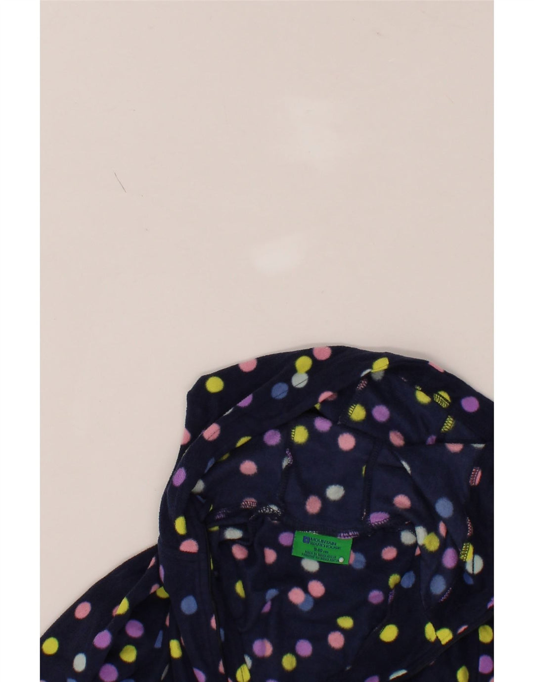 MOUNTAIN WAREHOUSE Girls Fleece Jacket 9-10 Years Navy Blue Polka Dot Vintage Mountain Warehouse and Second-Hand Mountain Warehouse from Messina Hembry 