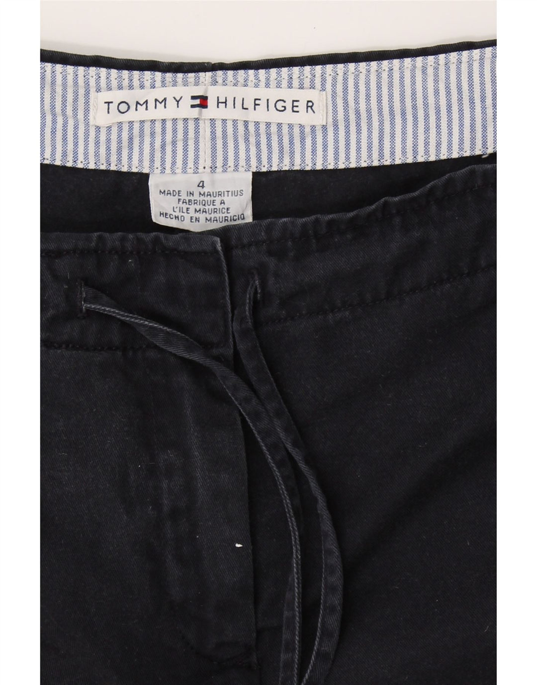 TOMMY HILFIGER Womens Cargo Shorts US 4 Small W27 Navy Blue Cotton Vintage Tommy Hilfiger and Second-Hand Tommy Hilfiger from Messina Hembry 
