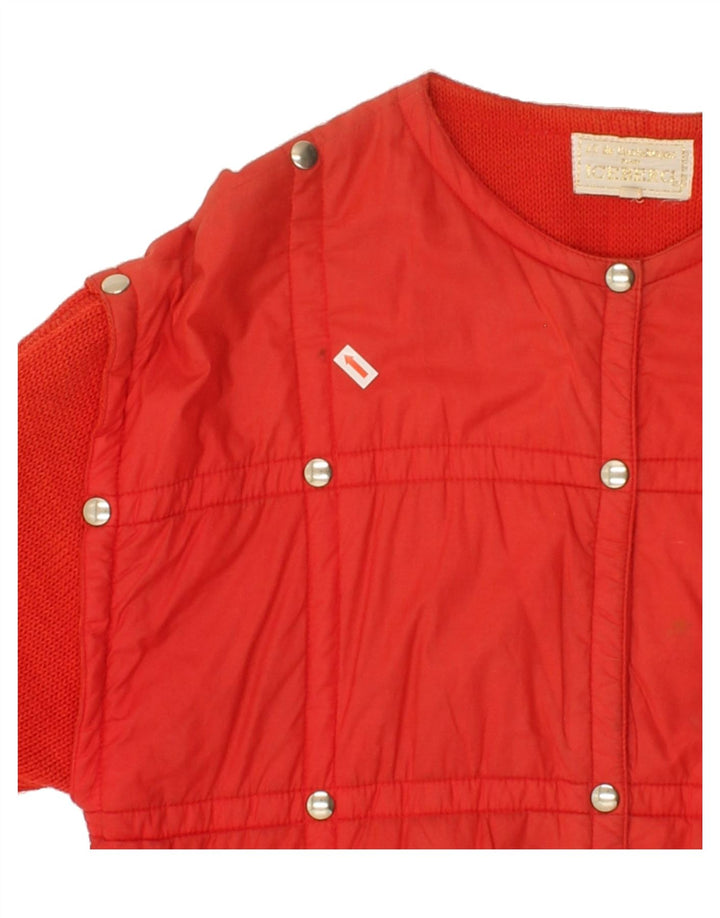 ICEBERG Womens Bomber Jacket IT 44 Medium Red Cotton Vintage Iceberg and Second-Hand Iceberg from Messina Hembry 