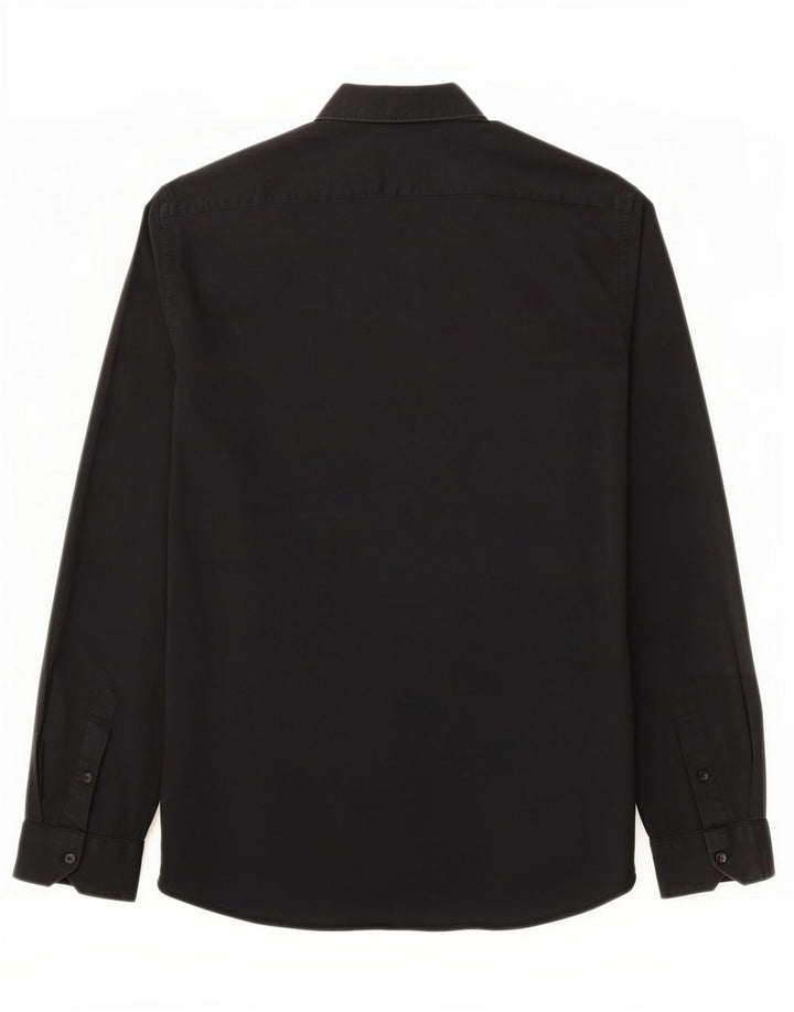 Camicia Zara da uomo super slim fit grande in cotone nero