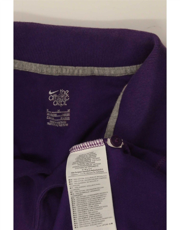 Polo Nike da uomo in cotone viola medio