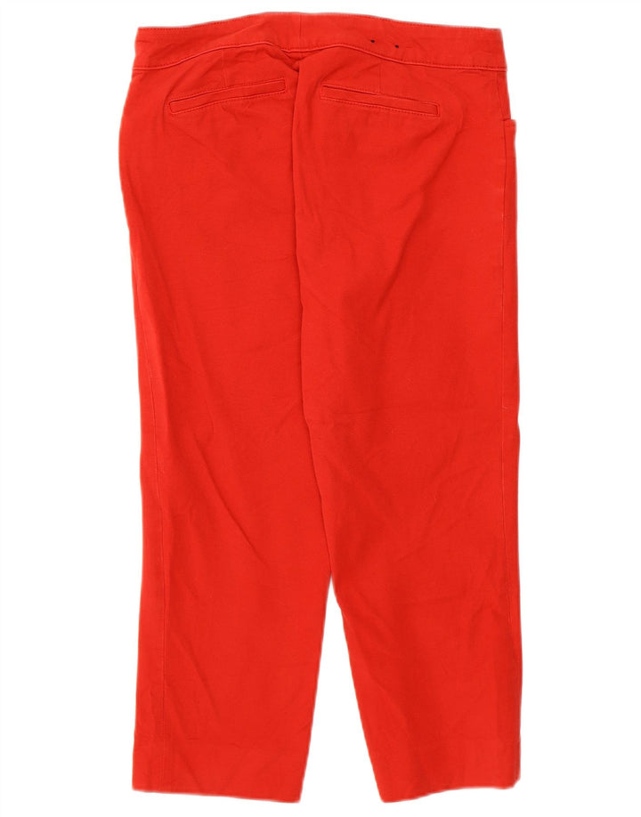Pantaloni Capri dritti da donna Chaps US 4 Small W28 L20 Cotone rosso