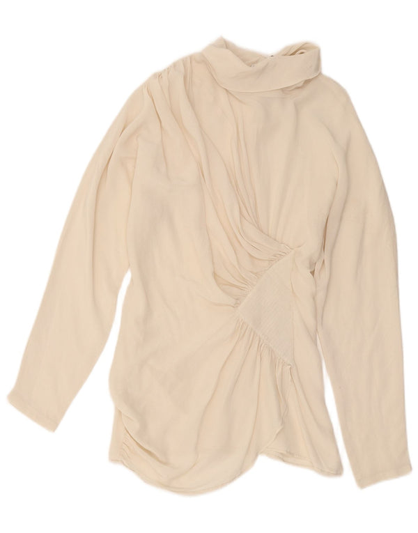 Pancaldi & B Camicetta da donna Top UK 10 Small Off White Seta