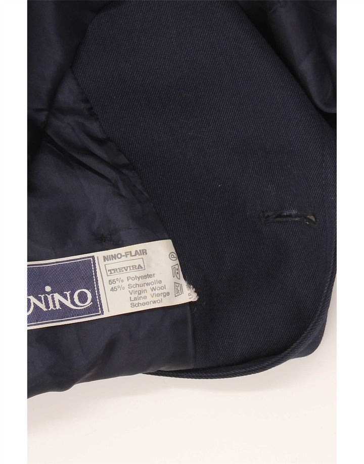 Cappotto doppiopetto da donna NINO UK 10 piccolo poliestere blu navy
