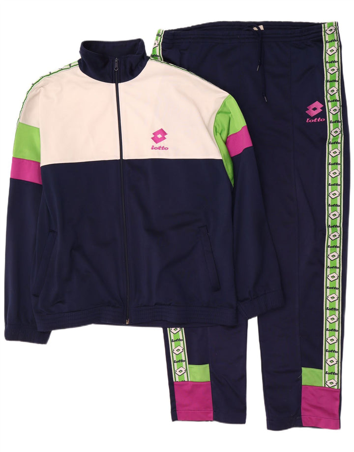 Tuta intera da uomo Lotto XL color block blu navy