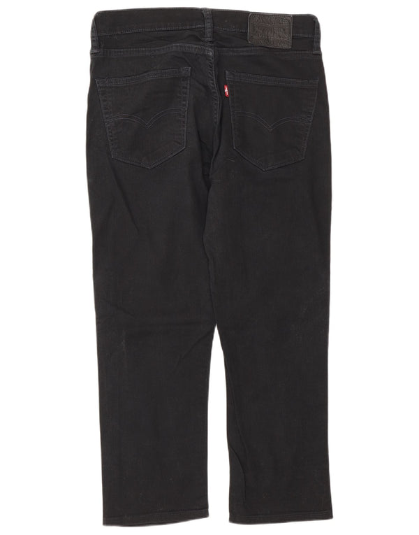 Jeans dritti tagliati da uomo Levi's W31 L25 cotone nero