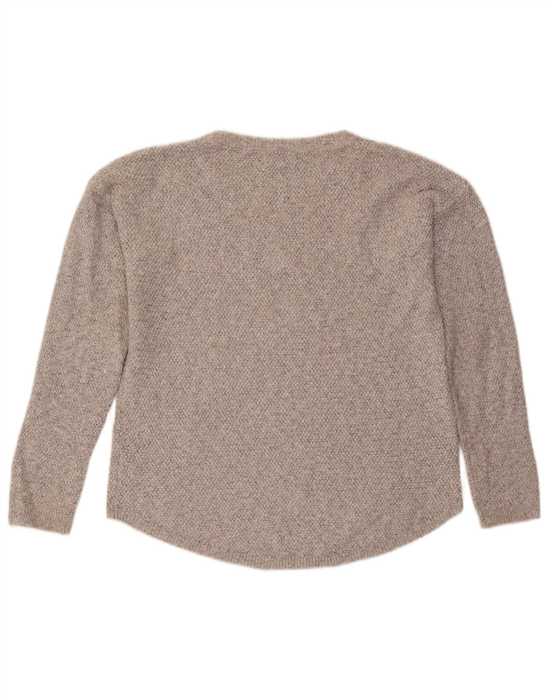 Maglione maglione oversize con scollo a barca da donna Fat Face UK 10 piccolo cotone grigio