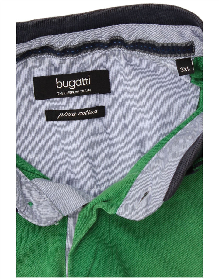 Polo Bugatti da uomo 3XL in cotone verde