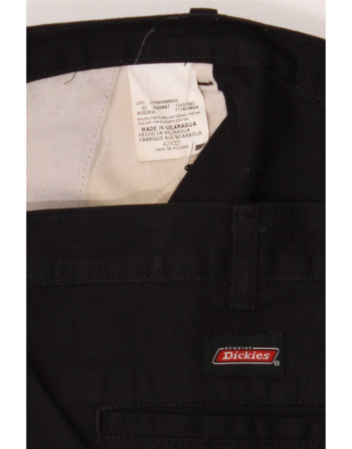 Pantaloni chino dritti da uomo Dickies W42 L32 poliestere nero