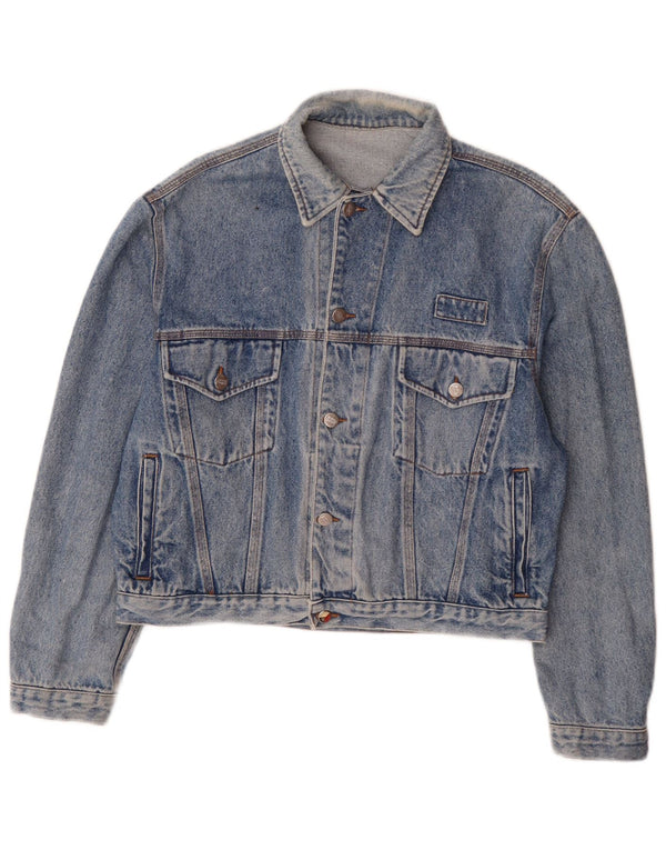 Giacca di jeans da uomo Enrico Coveri UK 40 grande cotone blu