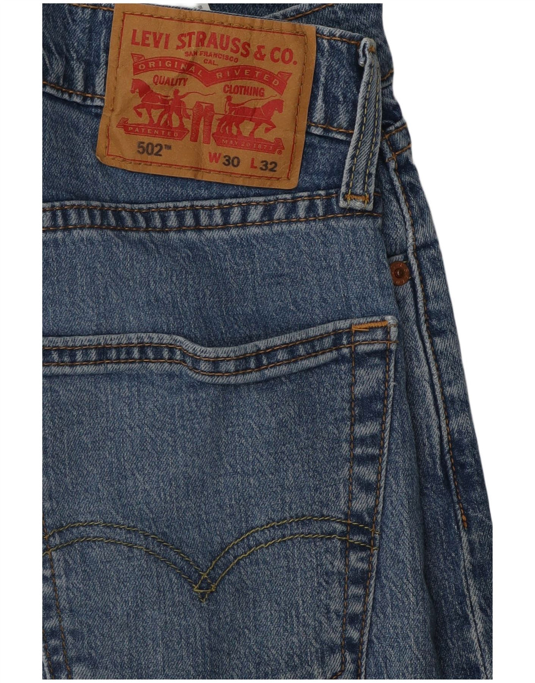 Levi's Uomo 502 Jeans affusolati W30 L32 Cotone blu