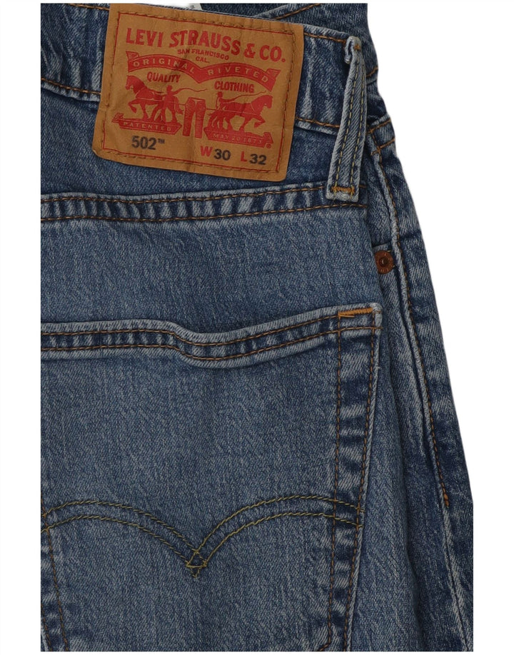 Levi's Uomo 502 Jeans affusolati W30 L32 Cotone blu