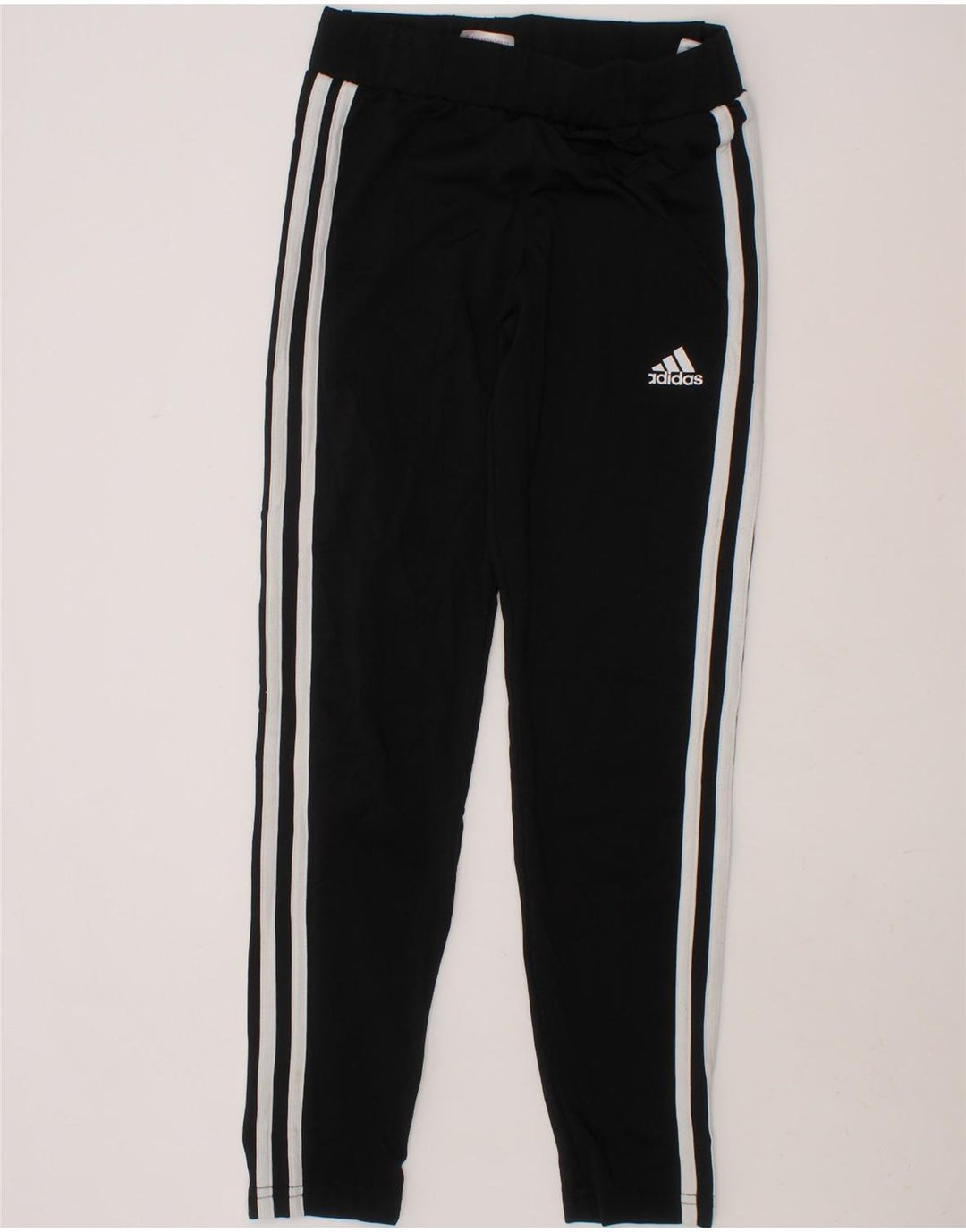 ADIDAS Girls Leggings 9-10 Years  Black Polyester Vintage Adidas and Second-Hand Adidas from Messina Hembry 