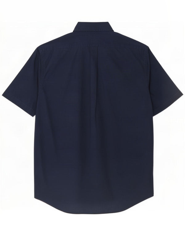 Ralph Lauren Camicia da uomo a maniche corte vestibilità classica XL Blu navy in cotone