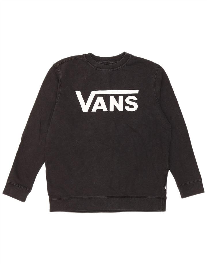 Felpa grafica da ragazzo Vans 13-14 anni XL in cotone nero