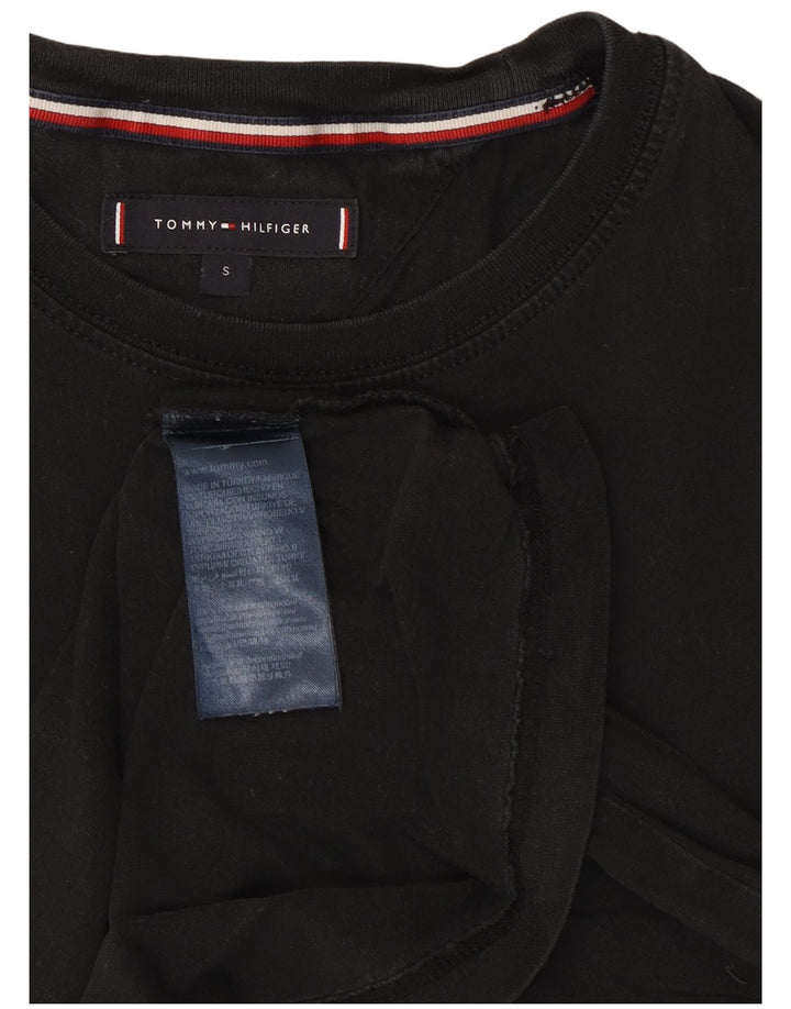 T-shirt da uomo Tommy Hilfiger Top piccola in cotone nero