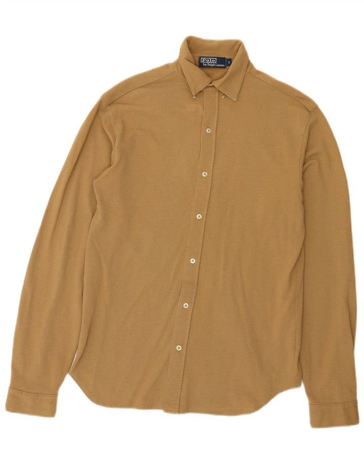 Polo Ralph Lauren Camicia da uomo piccola in cotone beige