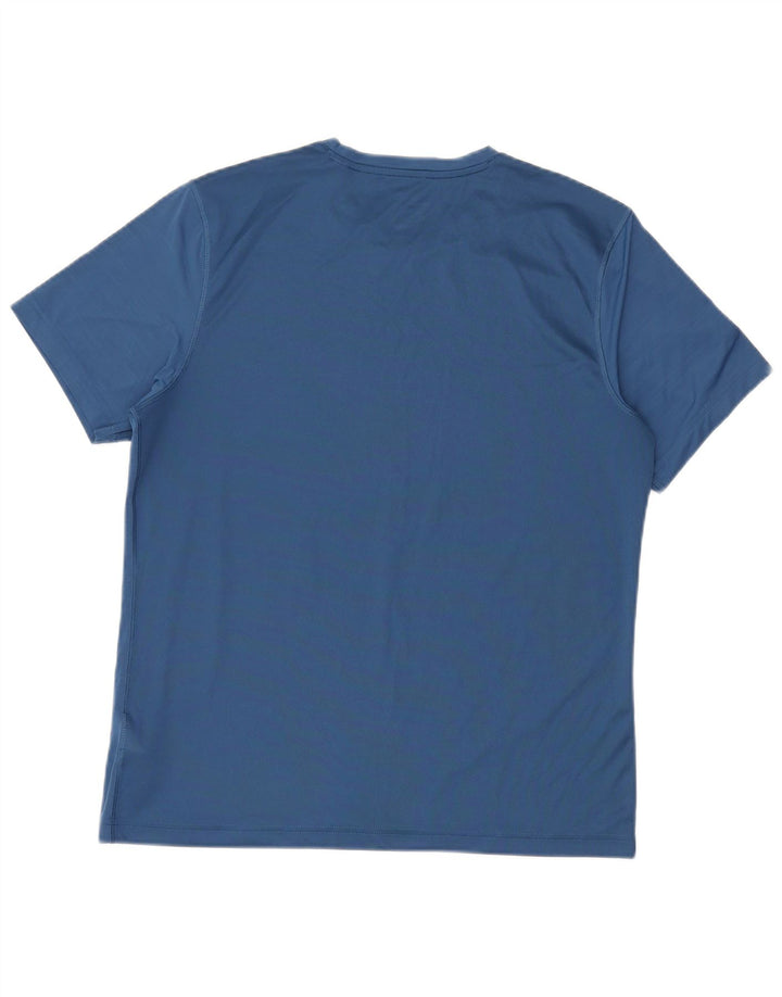 T-shirt da uomo Reebok Top Large blu in poliestere