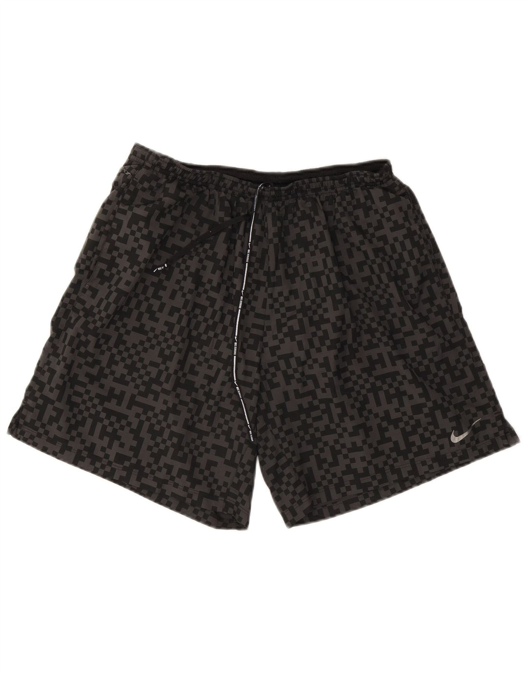 Pantaloncini sportivi Nike Dri Fit da uomo XL Poliestere geometrico nero