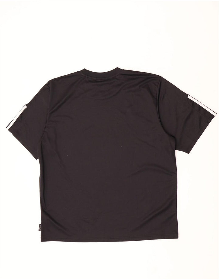 T-shirt grafica Adidas da uomo Climalite Top XL poliestere nero