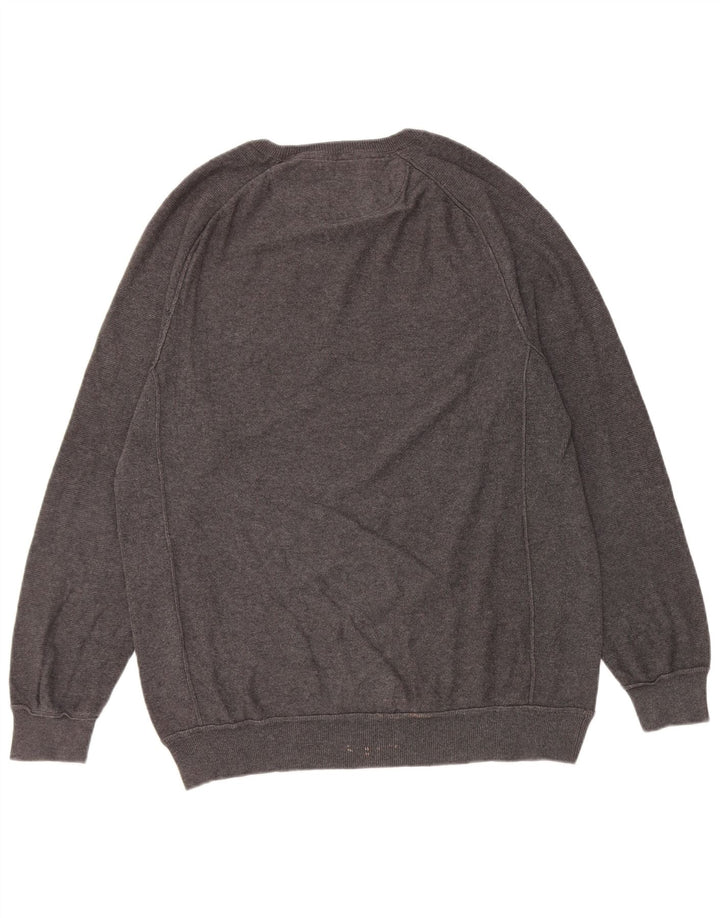 Maglione da uomo con scollo a barca French Connection in cotone grigio medio