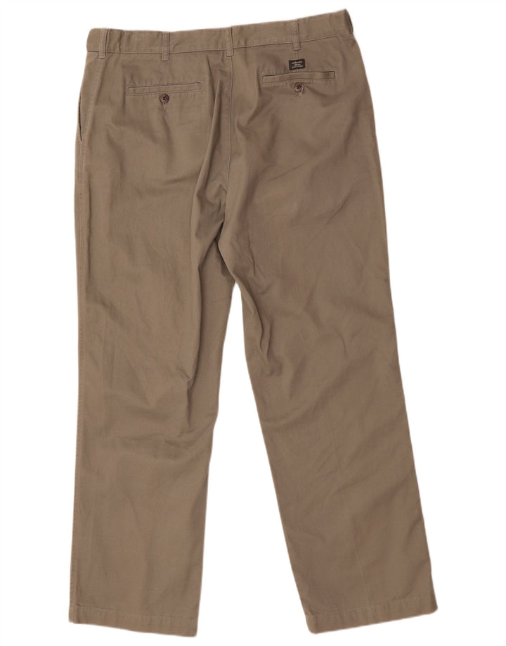 Pantaloni chino dritti da uomo Bhs W38 L31 cotone kaki