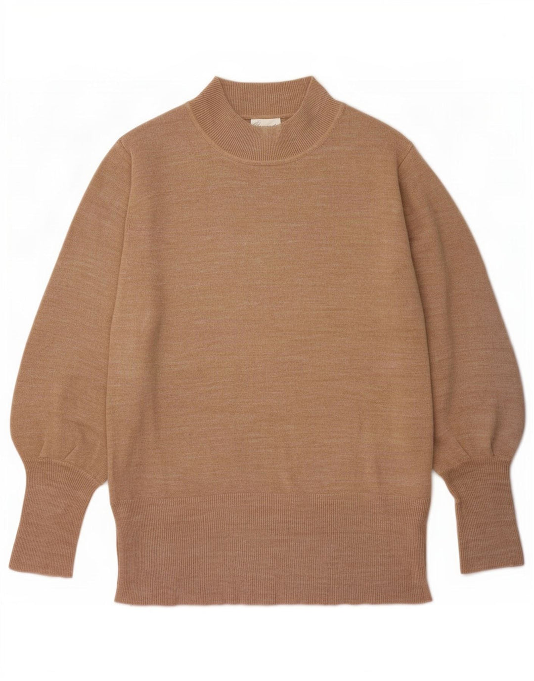Maglione maglione a collo alto da donna Marks & Spencer UK 14 Beige medio