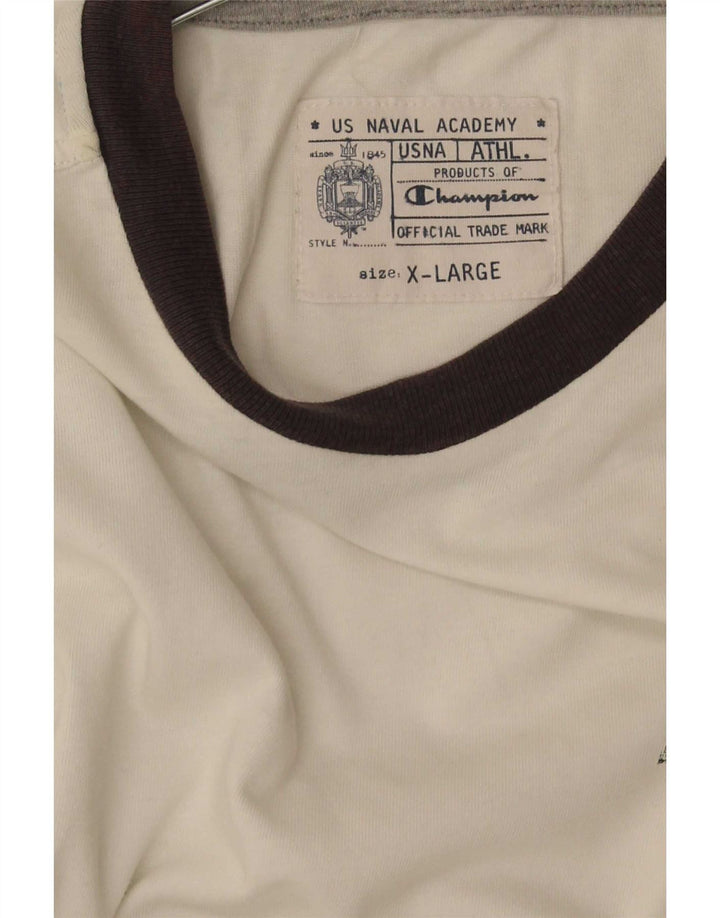 T-shirt grafica da uomo Champion Top XL White Colourblock