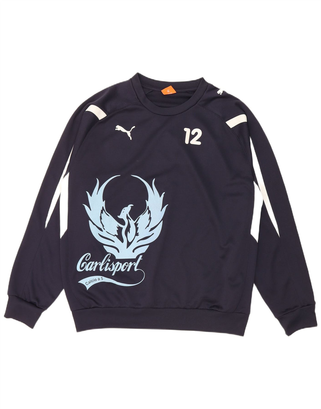 Felpa grafica da uomo Puma Jumper XL blu navy poliestere