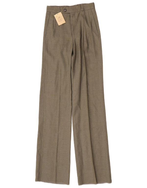 Pantaloni da abito con pegging da donna Manuel Ritz Pipo IT 40 Small W25 L35 Khaki