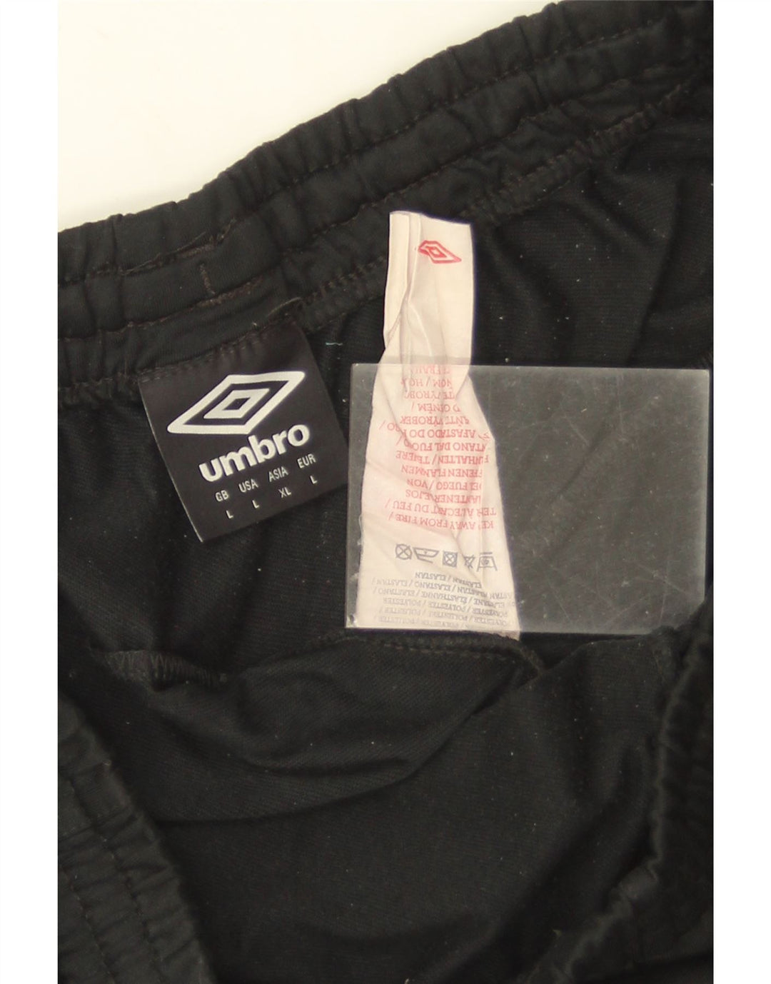 Pantaloni da tuta da uomo UMBRO grandi in poliestere nero