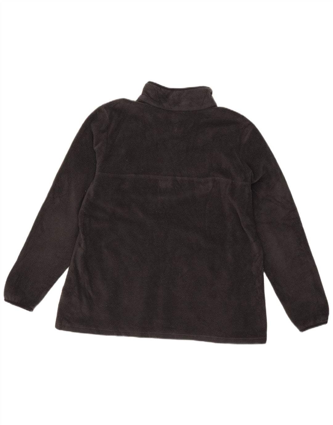 Maglione in pile Columbia da donna con collo a bottoni UK 18 XL poliestere grigio