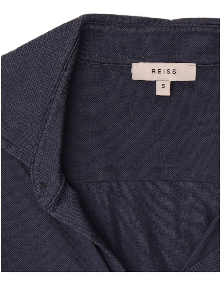 Camicia Uomo Reiss Small Blu Cotone