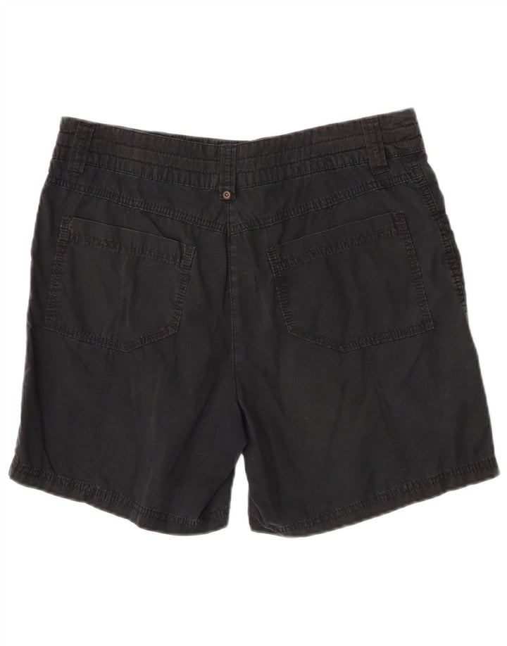 Pantaloncini casual da donna Marks & Spencer UK 12 medi W31 cotone nero