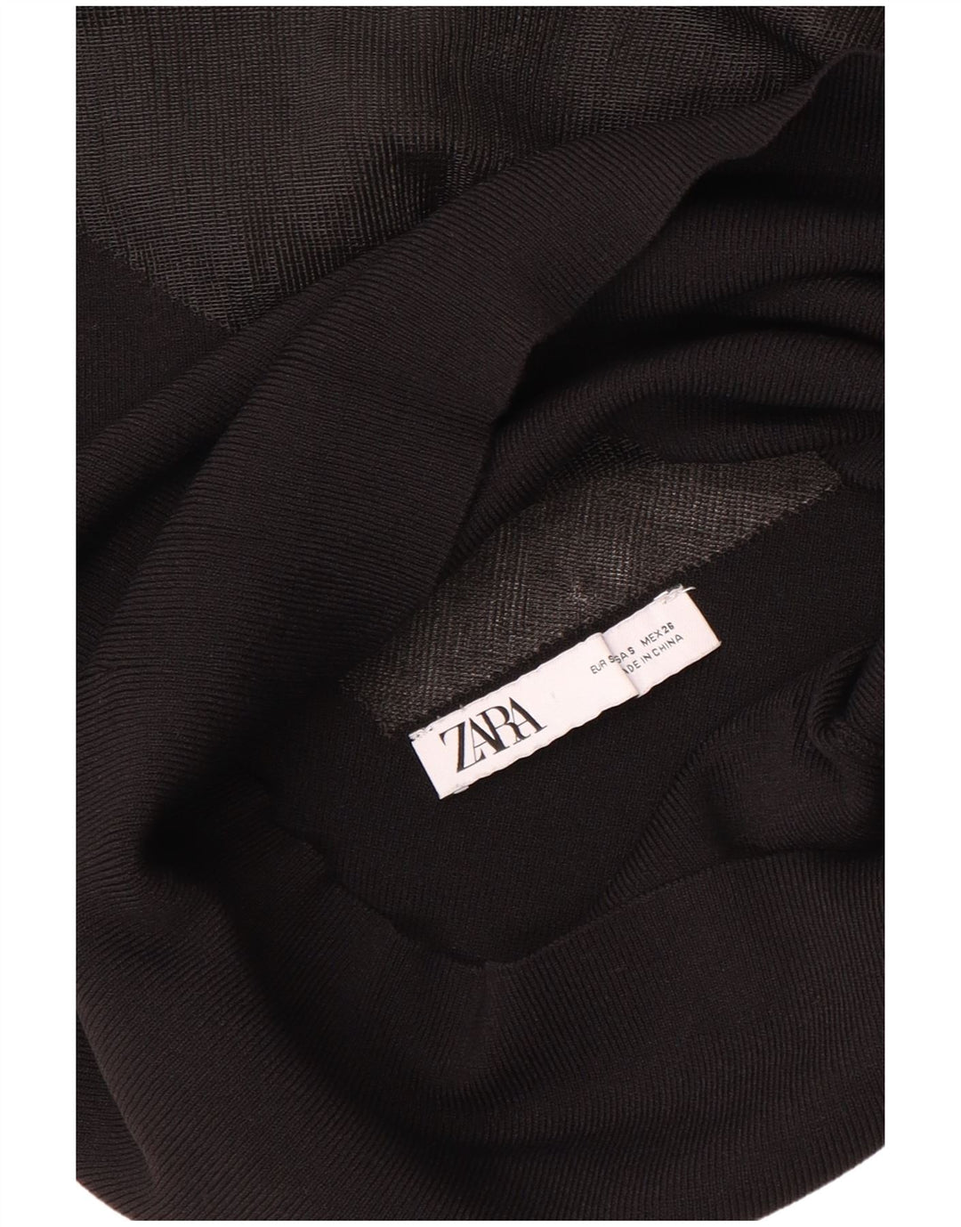 Top Zara da donna trasparente in camicetta UK 8 piccolo nero