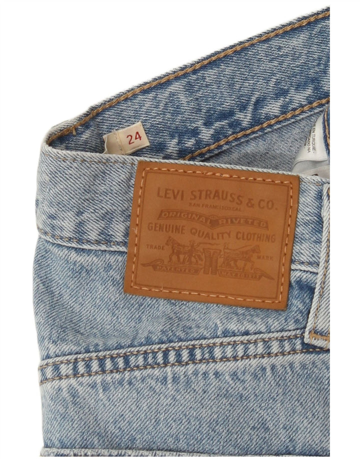 Pantaloncini di jeans da donna LEVI'S W24 XS blu cotone