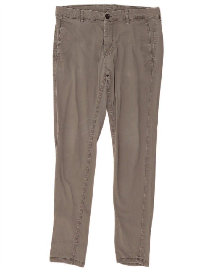 Pantaloni chino slim da uomo Zara EU 40 medi W31 L29 grigi