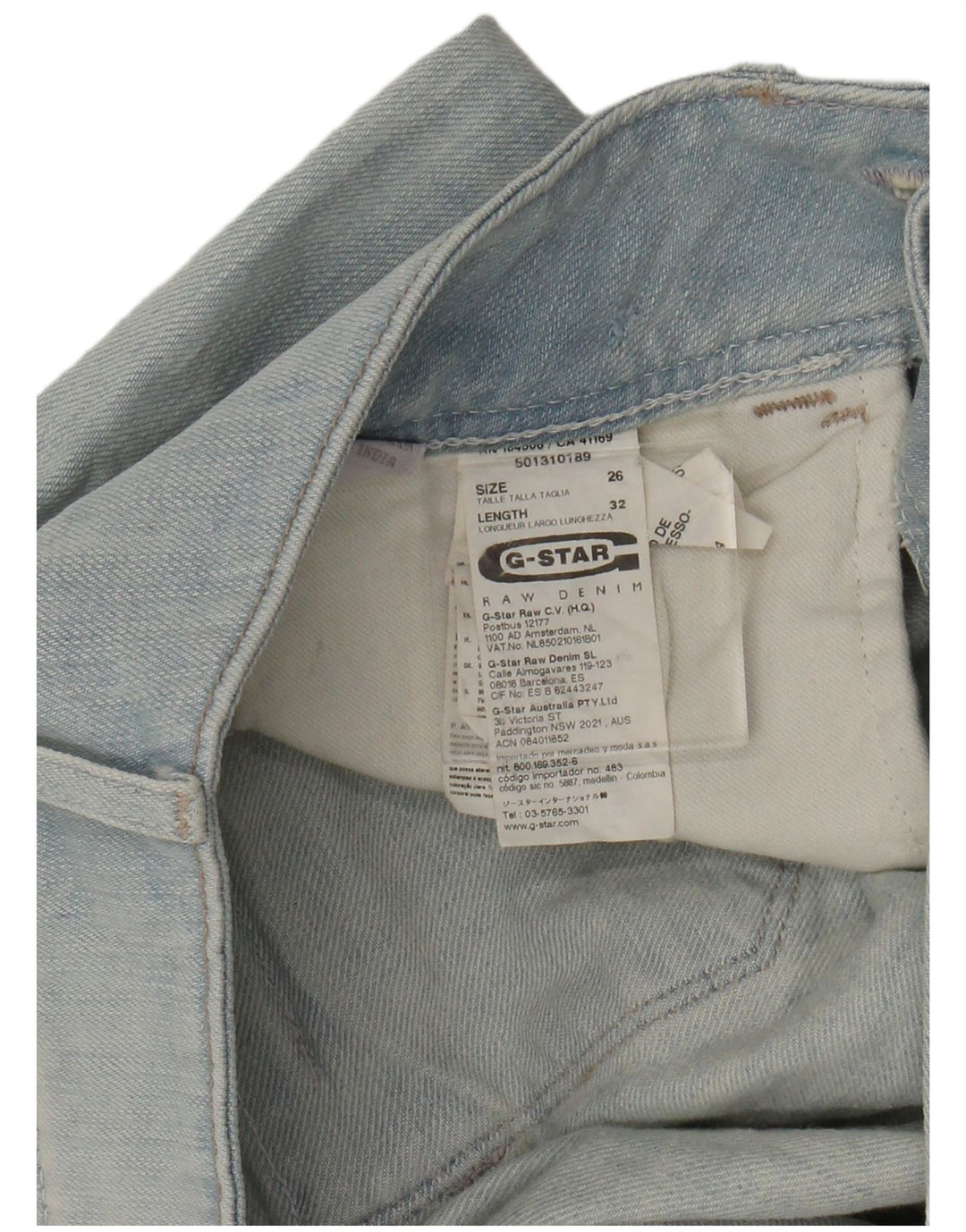 Jeans slim da donna G-STAR W26 L25 cotone blu