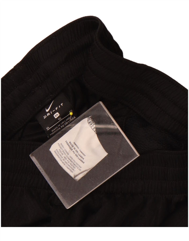 Pantaloncini sportivi Nike da ragazzo Dri Fit 13-14 anni XL Nero Colourblock Poliestere