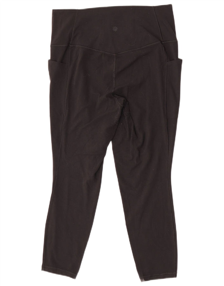 Leggings capri da donna Athleta UK 16 grande nylon nero