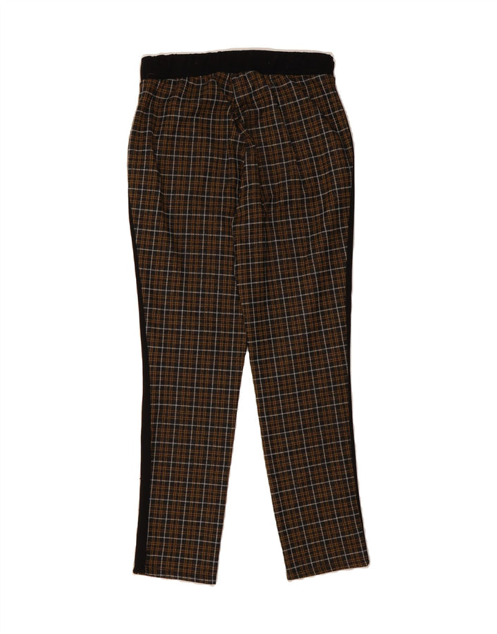 ZARA Womens Slim Trousers Small W28 L27 Brown Check Vintage Zara and Second-Hand Zara from Messina Hembry 