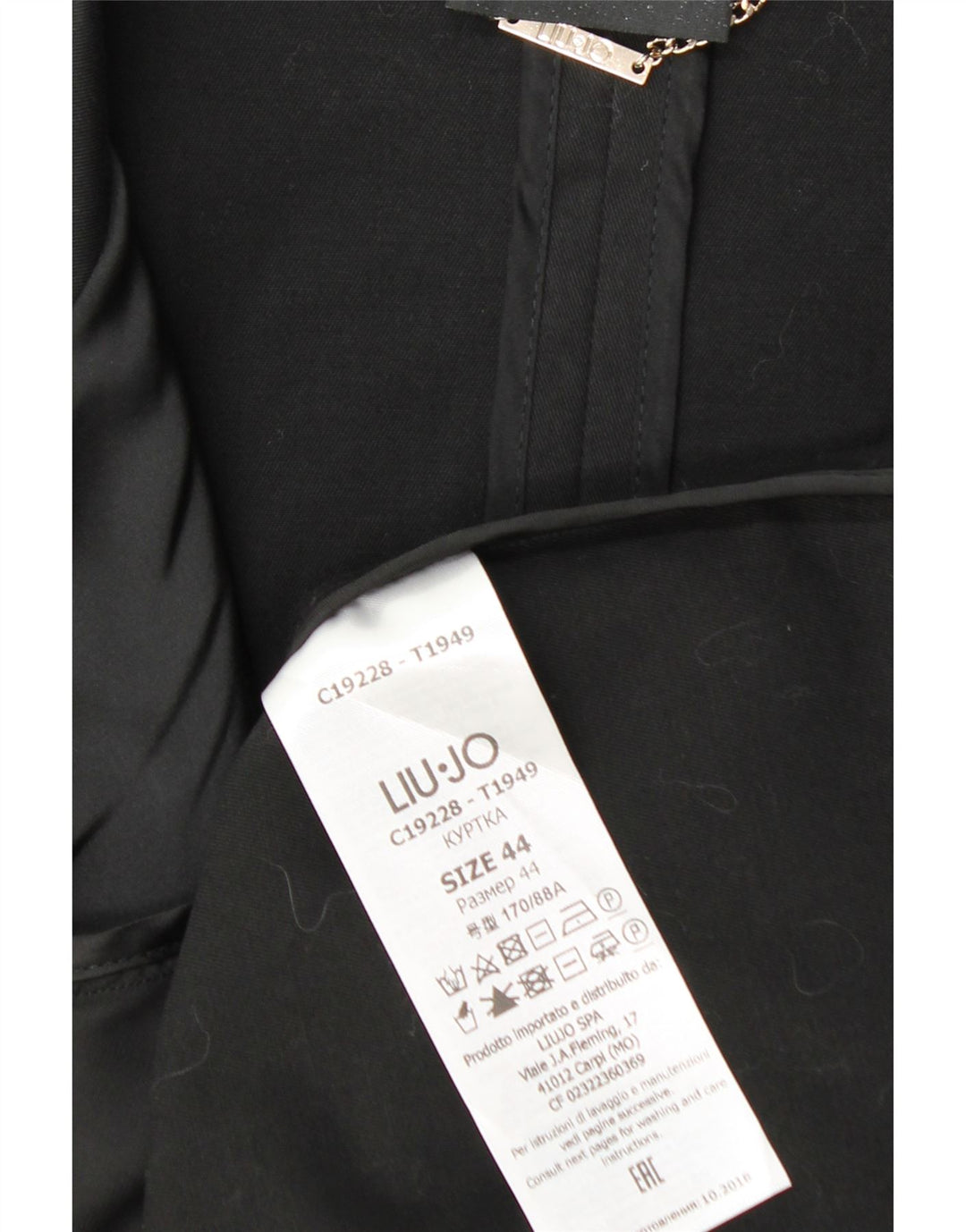 Trench Donna Liu Jo IT 44 Medio Nero Cotone