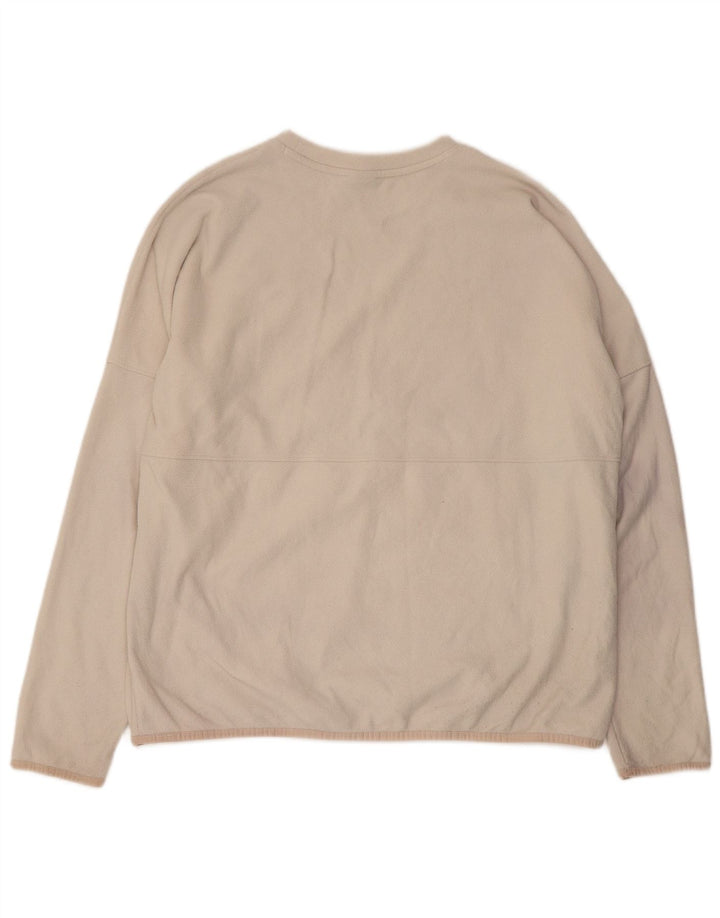 THE NORTH FACE Maglione oversize in pile da donna UK 16 Large Bianco