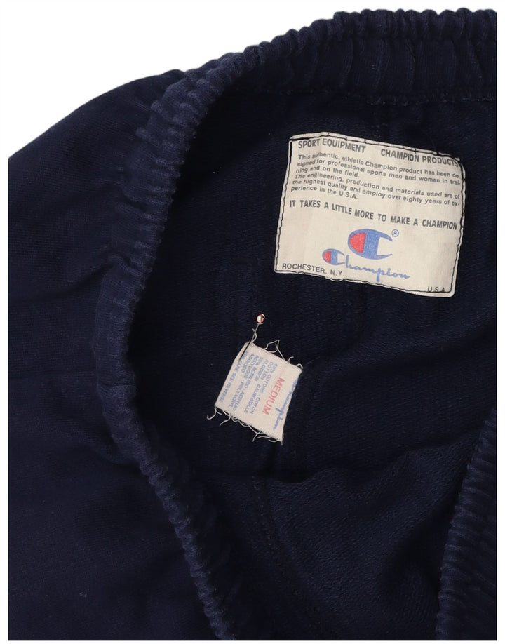 Pantaloncini sportivi grafici da uomo Champion cotone medio blu navy