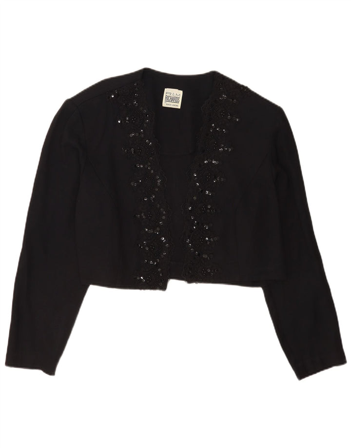 Giacca Bolero da donna R&M Richards UK 14 Medium Black Rayon