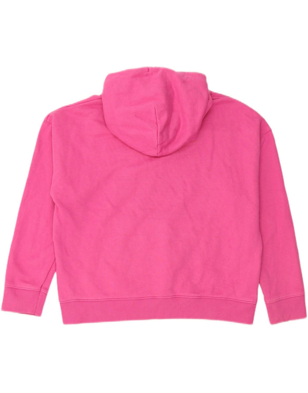 TOMMY HILFIGER Felpa con cappuccio da donna UK 18 XL Cotone rosa
